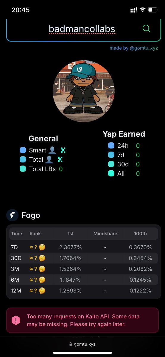 BadManCollabs's tweet image. Have been yapping about @FogoChain for some days now and i still haven’t showed up on the leaderboard.
Fogees i need your support 🔥