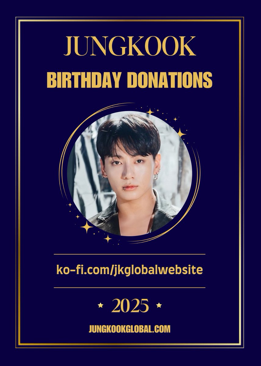 JKGlobalWebsite's tweet image. Jungkookโs 2025 Birthday Donations start now! ๐๐
All that we can do for him depends entirely on funds.
๐ Please donate here:
ko-fi.com/jkglobalwebsite
Any amount is really appreciated! Thank you so much for your support! ๐โค๏ธ
Please RT and Share!
#JUNGKOOK