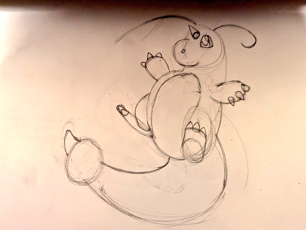 GodmasterBun's tweet image. Work in progress!
Just trying to have some fun with this, it's hard for me to draw complex Pokemon with unique poses so I'm trying to challenge myself!