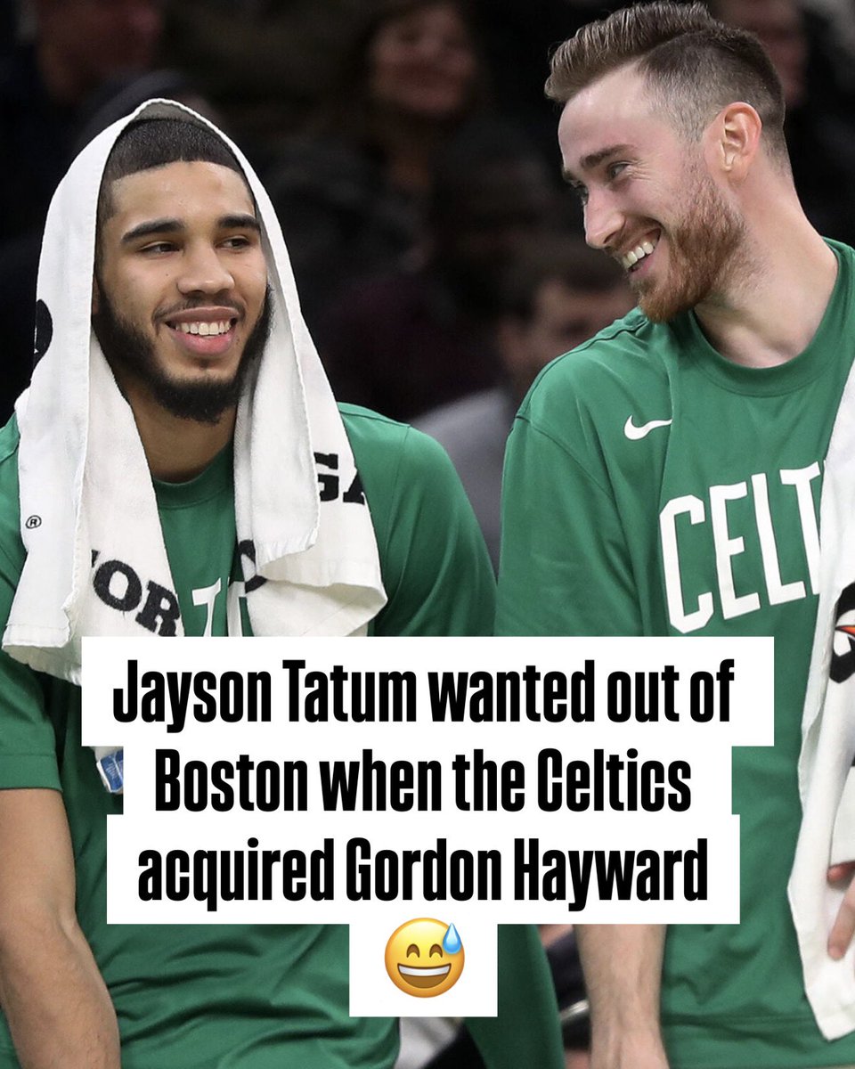 RunItBackFDTV's tweet image. Don’t forget — Gordon Hayward was so cold, he had Jayson Tatum thinking about leaving Boston 😮💨🔥