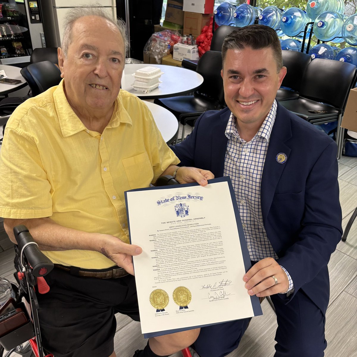 MikeInganamort's tweet image. Congratulations to Almetek Industries, Inc. of Mount Olive on an incredible 50 years in business! It was my honor to present a Joint Legislative Resolution recognizing this half-century of innovation, growth, and commitment to the community. Here’s to continued success in the…