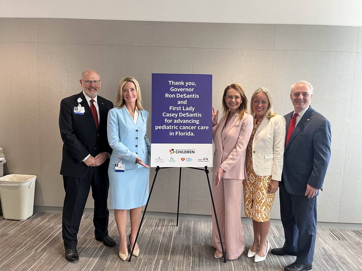 Nemours's tweet image. Incredible news for Florida's children! We're grateful to @GovRonDeSantis & the Florida Legislature for their commitment to advancing pediatric cancer care. The $30M funding for cancer research & treatment, helps create world-class care right here in Florida. #PediatricCancer
