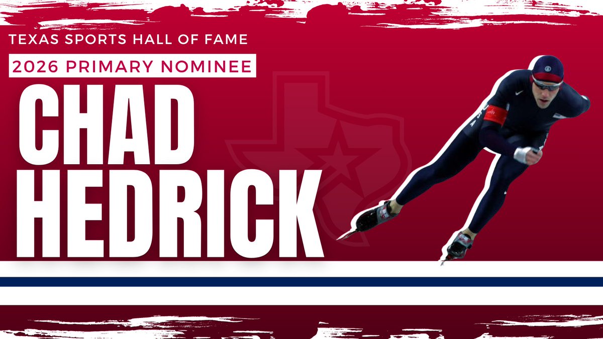 TXSportsHOF's tweet image. 2026 #TSHOF Primary Nominee- Chad Hedrick⛸️ (@chadhedrick)
-📍 Spring, Texas.
- National Champion at 8 yrs old and World Champion at 16
- Won 93 Inline speed skating National Championship events
- 2004 Ice Speed Skating World Champion
- 6 world records in ice skating.
- First…