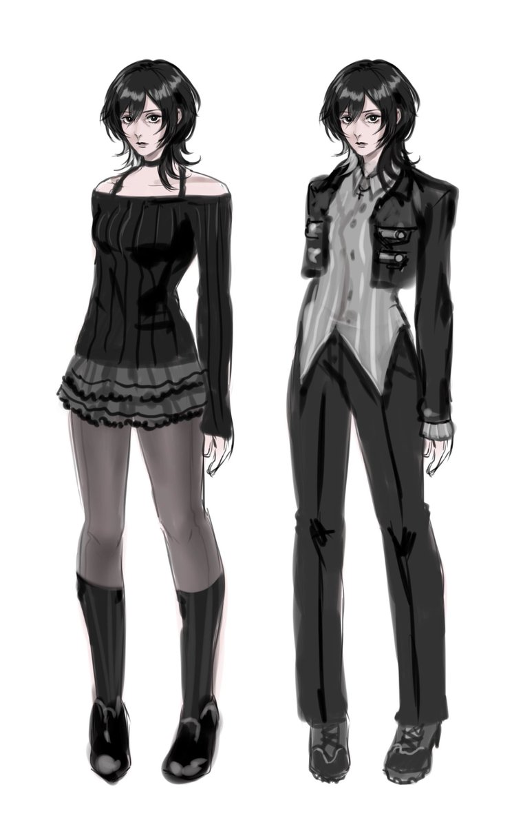 cromahi's tweet image. #refractionprotocol

Some concept sketches for Magpie&apos;s casual outfit variants