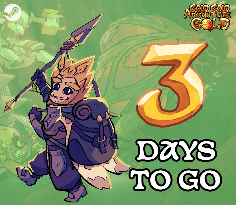 CanCanCanAMan's tweet photo. In just 72 hours, Gold Gold Adventure Gold will drop onto Steam for you all to check out! Before the game drops why not have a look back at all our cool announcement videos, trailers and showcases over development! #IndieDev #IndieGame #SteamWishlist #GodSimulator #BuildingSim #IndieGaming