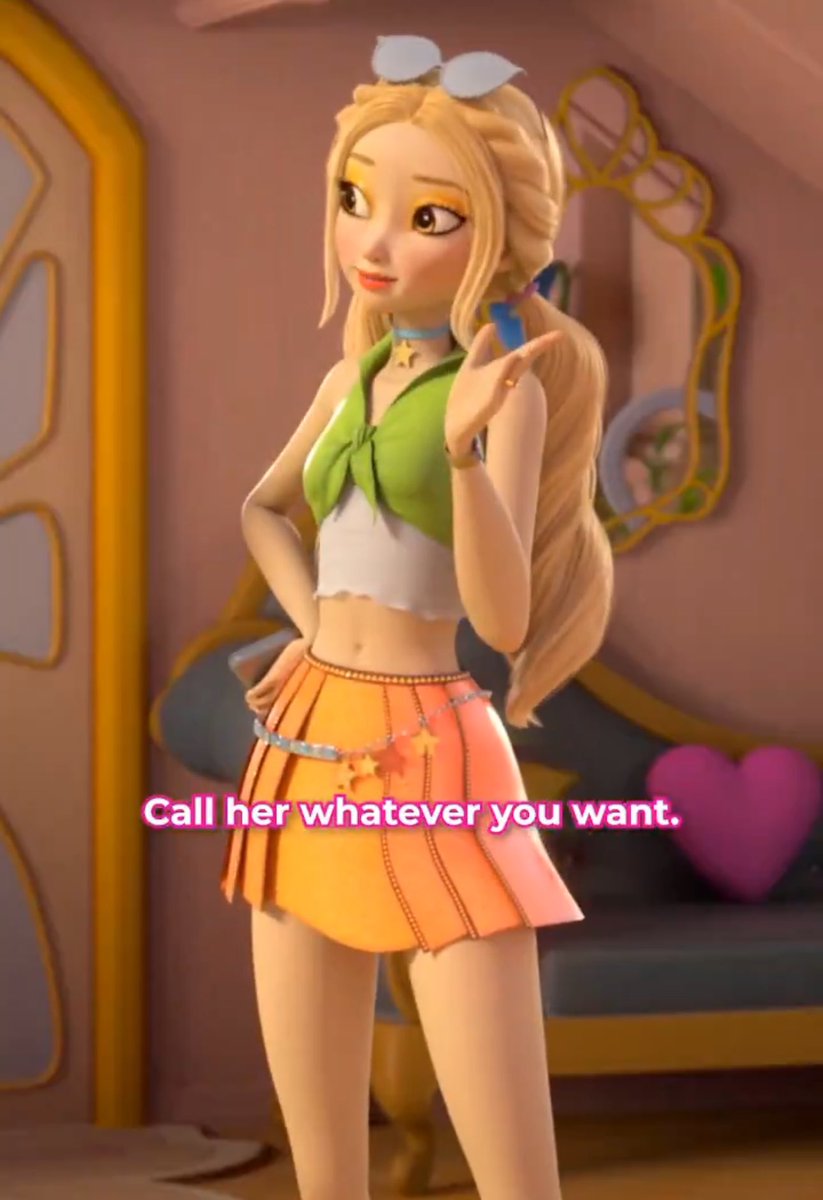 _AgentRose_'s tweet image. She got to many colors in her sport outfit and looks so bad, is not even done properly and her long hair disappeared in that hairstyle, it should be longer, rainbow seriously ruined her
They wrote similar to queen bee from miraculous in the ai #WinxClub #WinxReboot