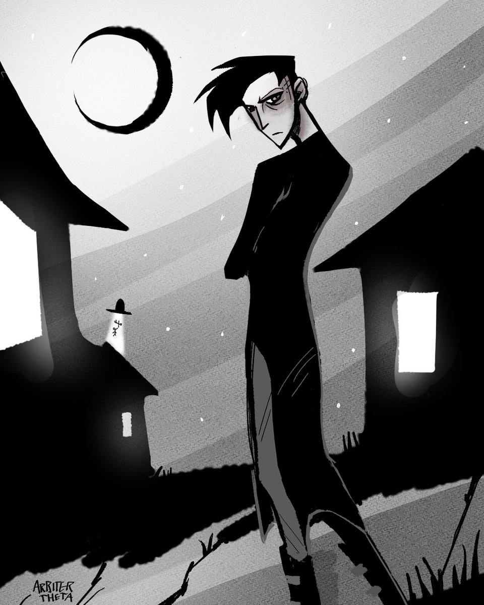 ArbiterTheta's tweet photo. A beautiful night for a walk, featuring Johnny. https://t.co/SrZaTgQXTm