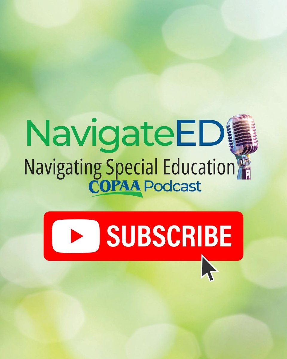 COPAA's tweet image. 🎧 NavigateED is live!
Tune in as COPAA CEO Denise Marshall hosts powerful convos on disability rights, advocacy & more.
Subscribe now on YouTube: youtube.com/@copaaorg?si=r…
#NavigateED #COPAA
