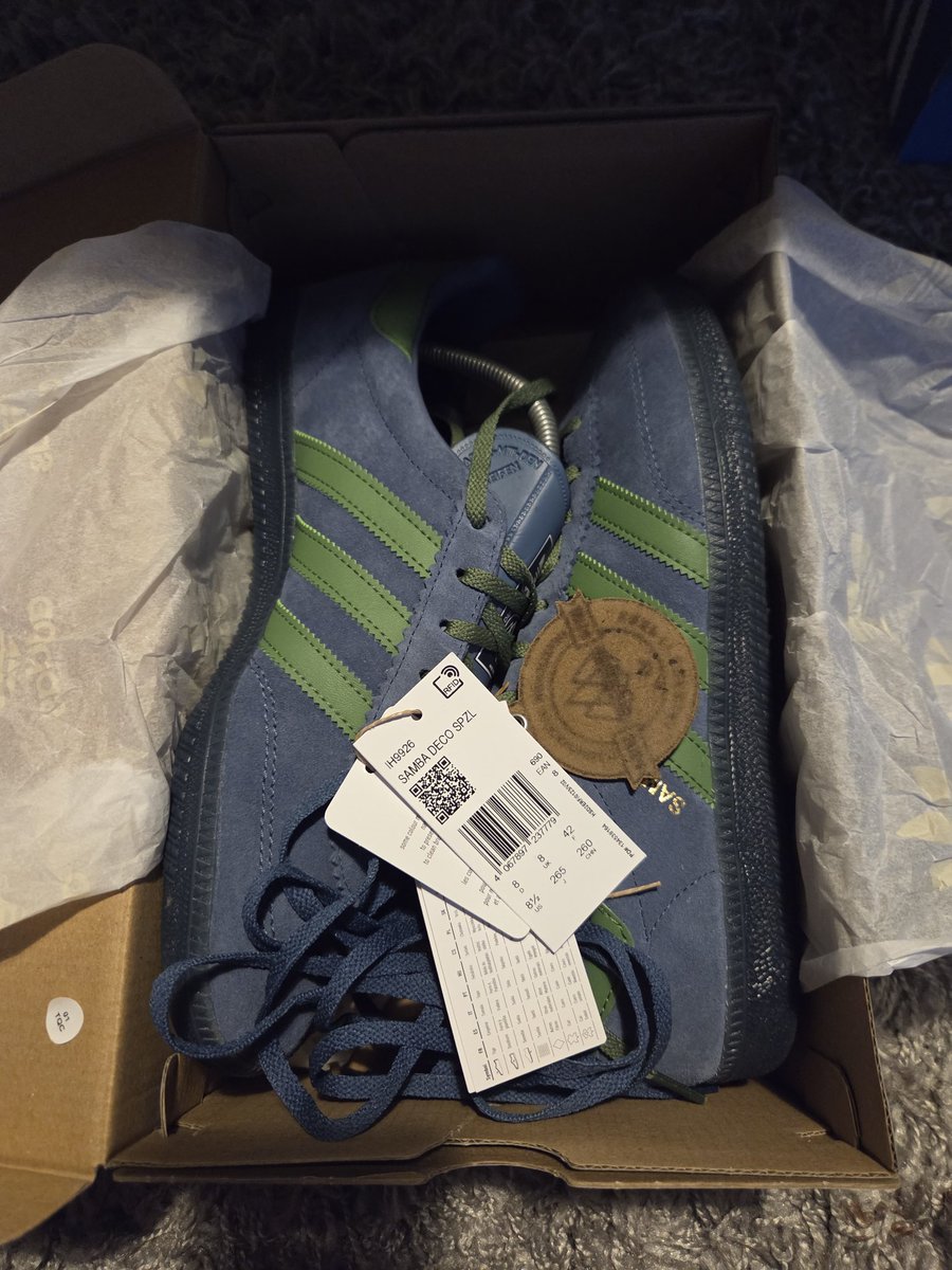 mavv1903's tweet image. Samba spzl Deco uk 8...worn once..come as new though..OG box spare laces etc £85 delivered