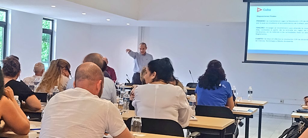 JessicaFC (@jessfc17) on Twitter photo Se realiza Taller sobre Gestión de Proyectos Internacionales del <a href="/citmacuba/">Ministerio de Ciencia, Tecnología y Medio Ambiente</a>.
Preside el Ministro <a href="/ArmandoRguezB/">Armando</a>. Intervino sobre el aporte de los proyectos a las prioridades del país y del Organismo.
Se presenta la norma legal sobre el procedimiento de su aprobación. Se realiza Taller sobre Gestión de Proyectos Internacionales del <a href="/citmacuba/">Ministerio de Ciencia, Tecnología y Medio Ambiente</a>.
Preside el Ministro <a href="/ArmandoRguezB/">Armando</a>. Intervino sobre el aporte de los proyectos a las prioridades del país y del Organismo.
Se presenta la norma legal sobre el procedimiento de su aprobación.