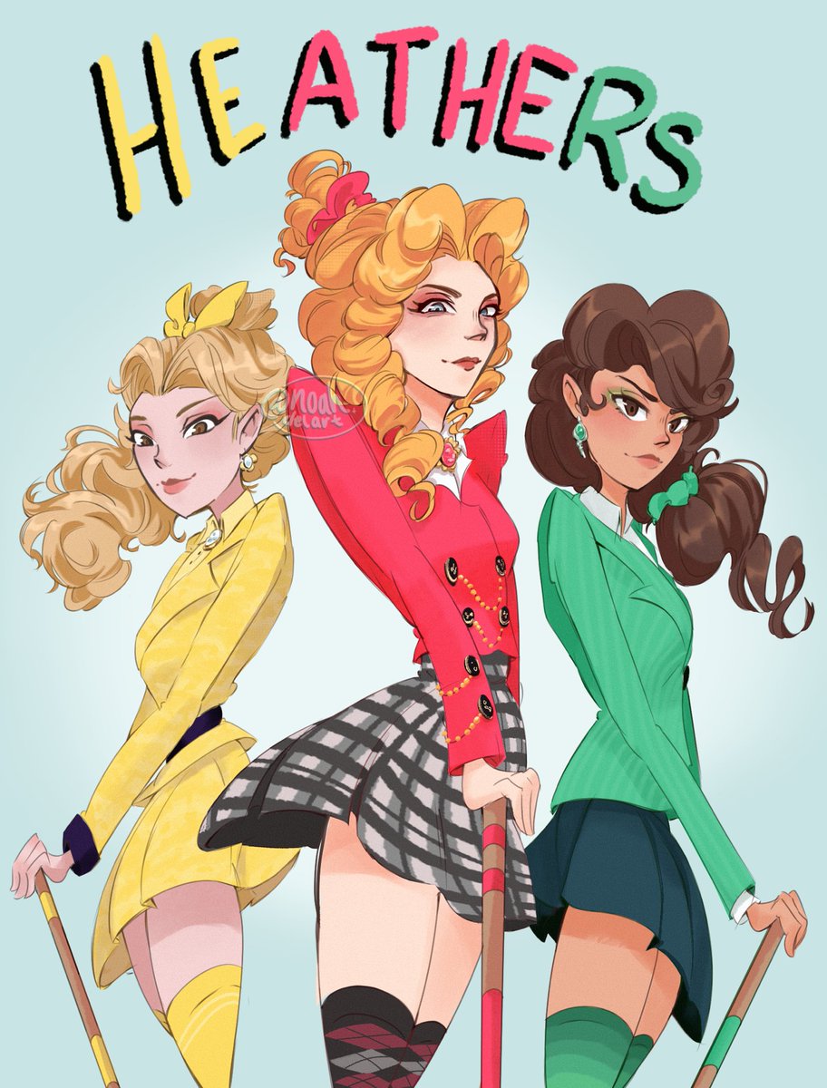 noahdelart's tweet image. Heather💛Heather❤️and Heather💚
#heathersmusical #heathers #heathersthemusical
