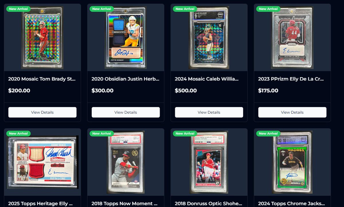 MYOHMYCards's tweet image. We have some new cards added to the store for sale. Go check them out and let us know what you like! myohmycards.com/store
#thehobby #sportscards