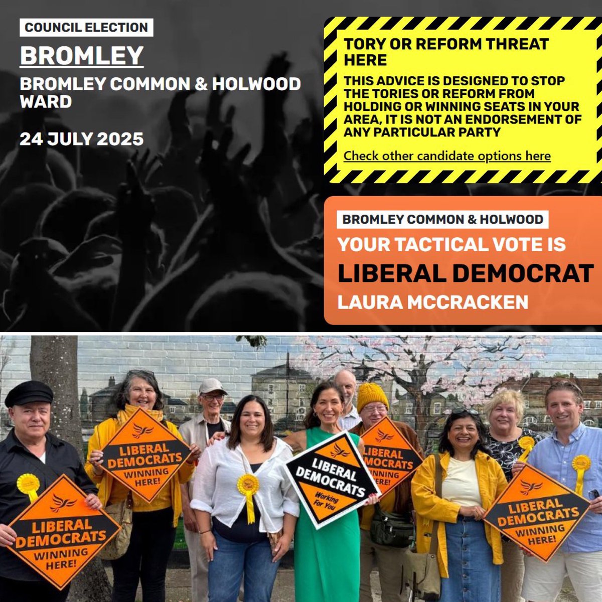 🇺🇦Chloe-Jane Ross (@chloejane_ross) on Twitter photo Best of luck <a href="/Laura_McCracken/">Laura McCracken 🇬🇧🇺🇸🇪🇺🇺🇦🔸</a> in tomorrows by-election. If you want a genuine community Councillor for Bromley Common & Holwood vote yellow. If you don’t want Reform vote yellow. If you don’t think the Tories deserve it vote yellow. Liberal Democrats put people & community 1st. Best of luck <a href="/Laura_McCracken/">Laura McCracken 🇬🇧🇺🇸🇪🇺🇺🇦🔸</a> in tomorrows by-election. If you want a genuine community Councillor for Bromley Common & Holwood vote yellow. If you don’t want Reform vote yellow. If you don’t think the Tories deserve it vote yellow. Liberal Democrats put people & community 1st.