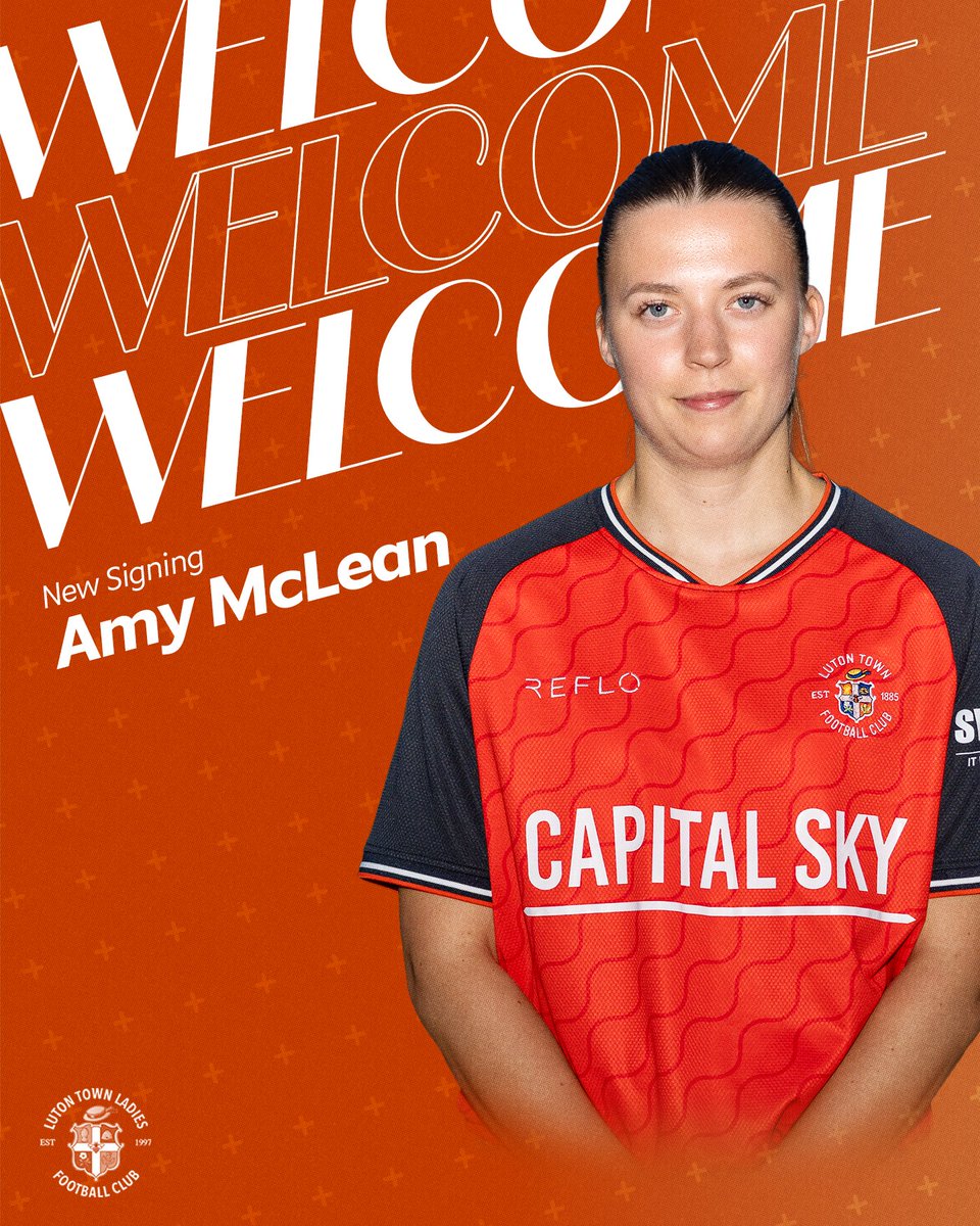 LutonTownLadies's tweet photo. We are delighted to announce the signing of talented striker Amy McLean. Amy registered 13 goal contributions in tier-four last season and is a welcome addition to an already talented frontline. 

Welcome to Luton, Mac! https://t.co/Y2Q1hdiWBv
