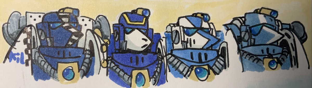Lambdafallout12's tweet image. [Lapis Templar Beakie Doodle 23/07/25]
I was in the mood for A few Lapis Templar Beakie doodles after looking at a bunch of Rouge Trader Artwork again
