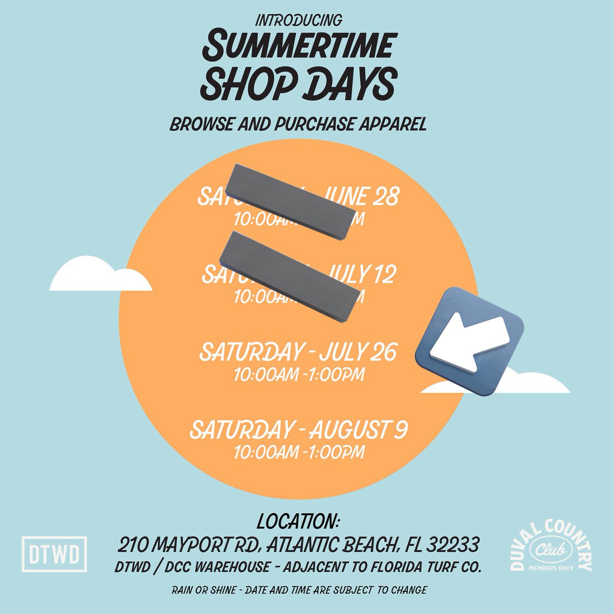 Also, this Saturday is our next edition of Summertime Shop Days at our warehouse! Hope to see you there!