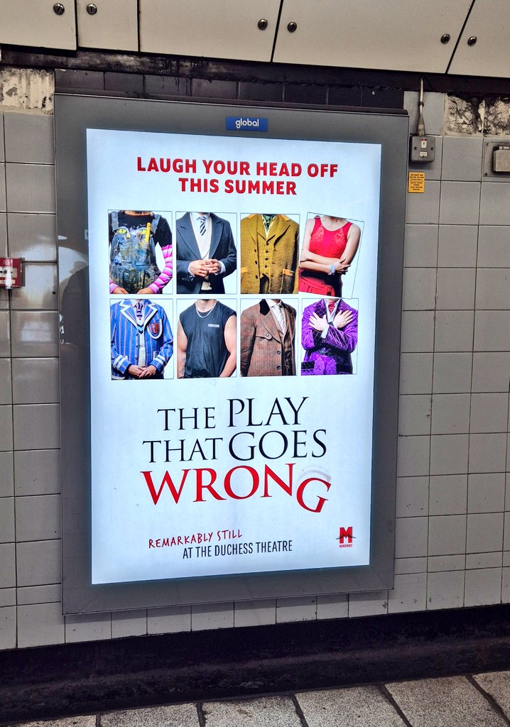 MiteshSoni_1's tweet image. We're officially headless on the underground.
Come laugh your own heads off, at the Duchess Theatre @playgoeswrong
