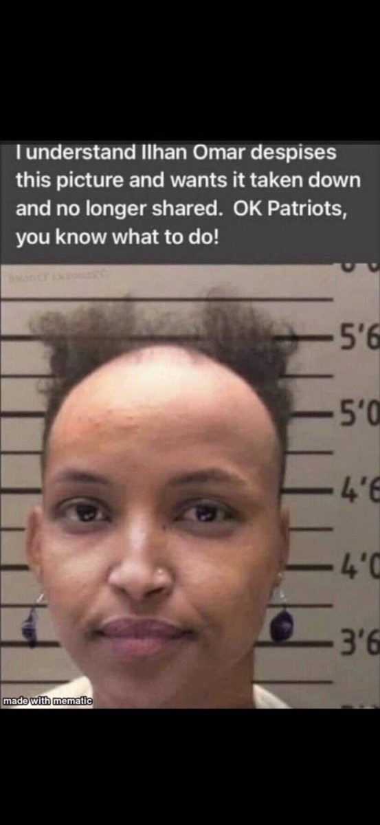 <a href="/iAnonPatriot/">American AF 🇺🇸</a> Mentally Ilhan Omar? OF COURSE she supports Islamist Thug Commie!