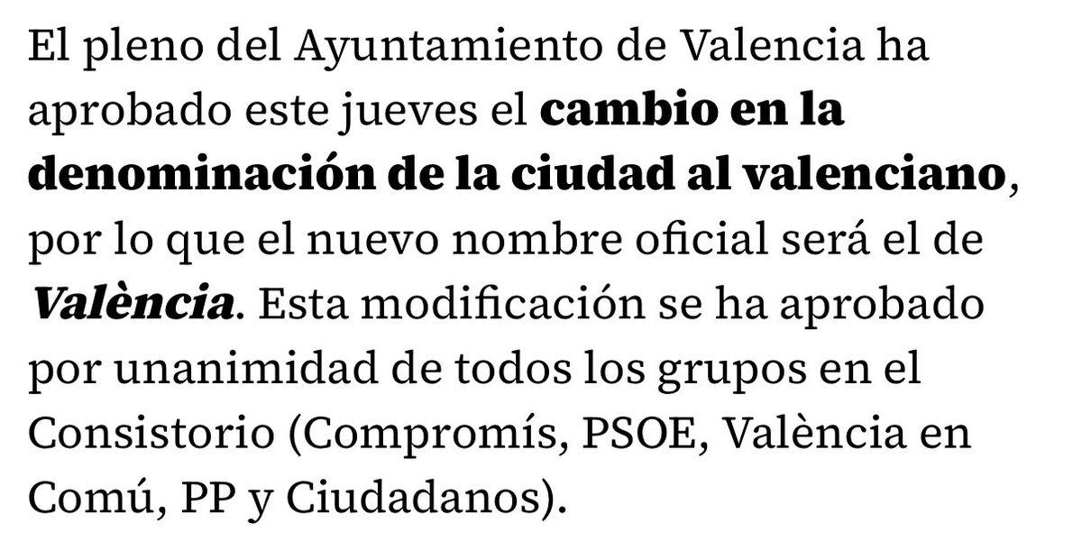 La denominació única en valencià de València (amb l’accent que marca l’AVL) es va aprovar per UNANIMITAT el 31.3.16 igual que es va aprovar per unanimitat el 30.10.09 al punt 23 del ple que el logotip de l’Ajuntament seria únicament en Valencià (amb accent obert) i això ho va fer
