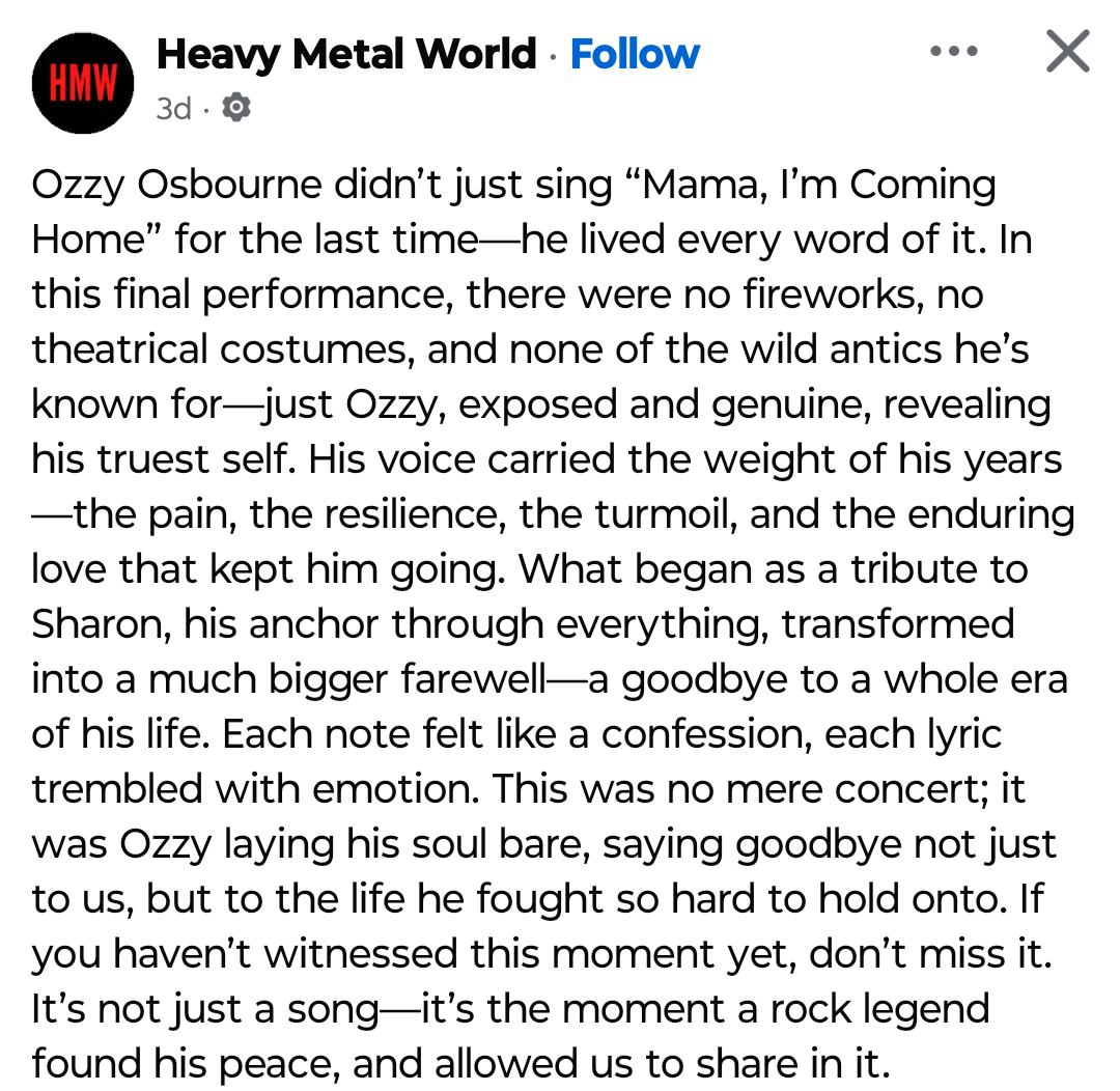 DavidTaple90421's tweet image. Did you know that Ozzy Osbourne donated to so many charities. He donated 10 million dollars to help get people clean to get a fresh start in life .
He also donated to COVID relief to help families out. And this as well to cure Parkinson's