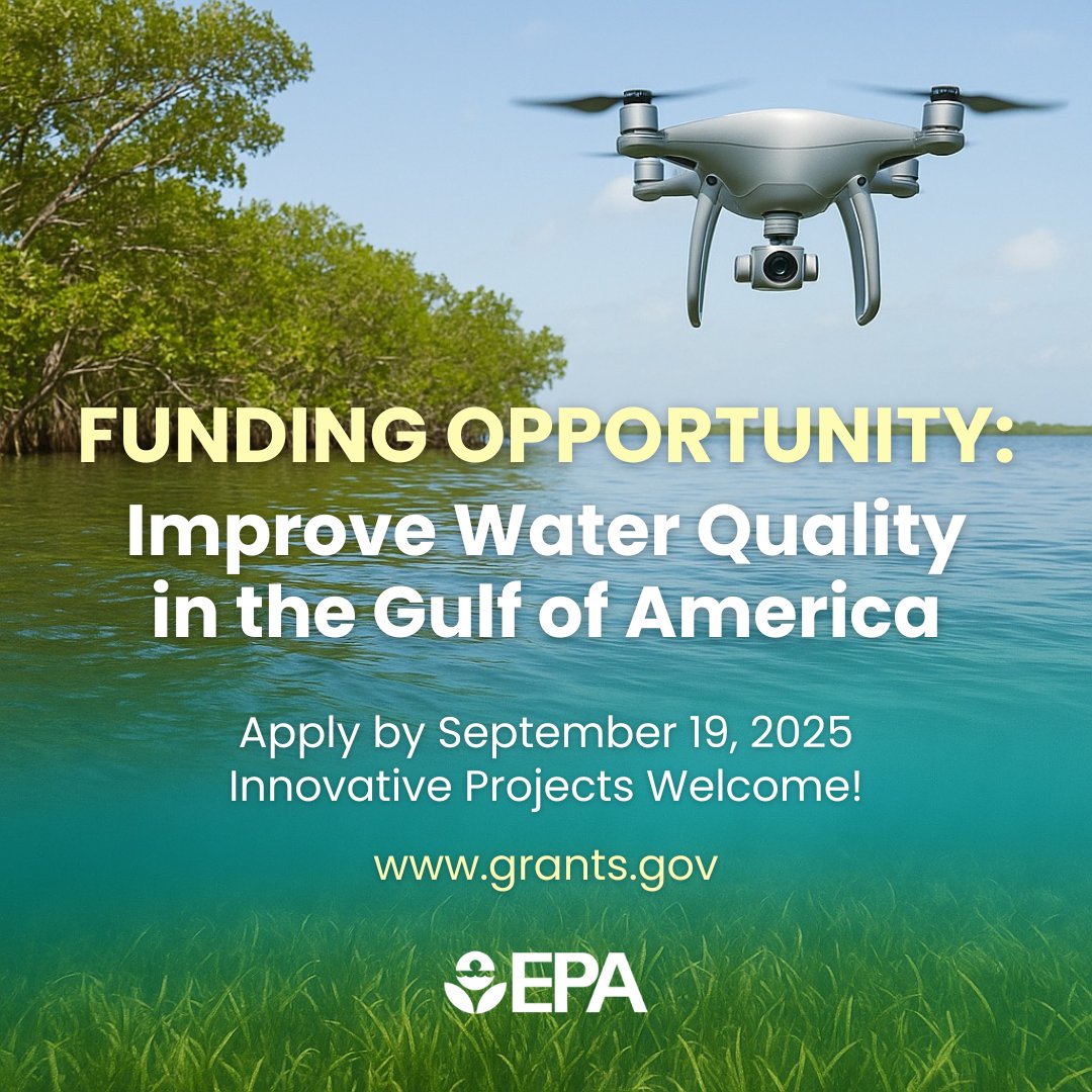 🌊 Ready to be a Change-Maker in the Gulf of America Watershed? 🌱

EPA Southeast’s Gulf of America Division is now accepting applicants for its “Innovative Solutions for Improving Water Quality and Strengthening Local Economies” funding opportunity.

Demonstration projects using