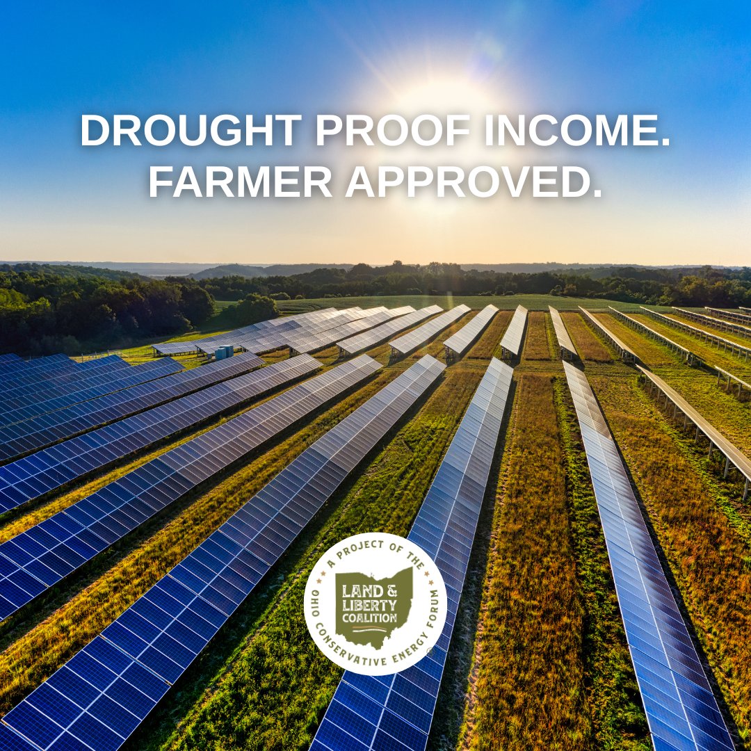 OhioLLCoalition's tweet image. Utility-scale renewable energy projects provide steady, reliable income for farmers rain or shine. It’s a smart way to preserve rural traditions while securing the future for the next generation.