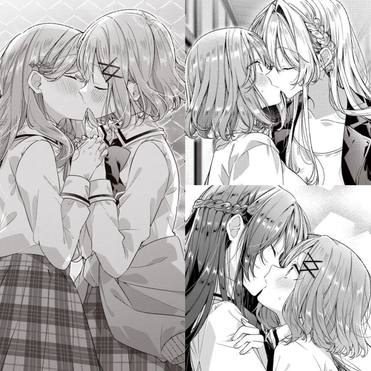 JSenk5's tweet image. Detalle random: Renako solo cierra los ojos con Ajisai a la hora de besarse... En otras palabras, su favorita. 🩷🤎
#Watanare #わたなれアニメ