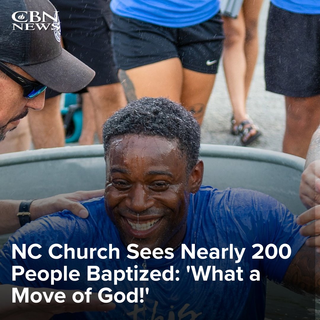 CBNNews's tweet image. Almost 200 people were baptized during a Sunday night worship service and a planned outdoor event hosted by Manna Church in Fayetteville, North Carolina.

As CBN News has reported, Manna Church is a multi-campus congregation whose expressed mission is to plant a church near every…