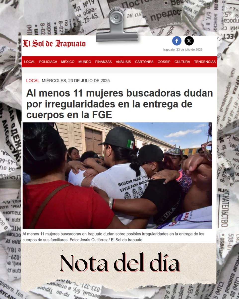 FJEDD's tweet image. #EnLasNoticias
Sus casos fueron entre 2019 y 2021 y temen que los cuerpos que recibieron no sean los de sus familiares, tal como le pasó a la madre de Dulce Alejandra Marmolejo recientemente.
🔗f.mtr.cool/rphjquubud