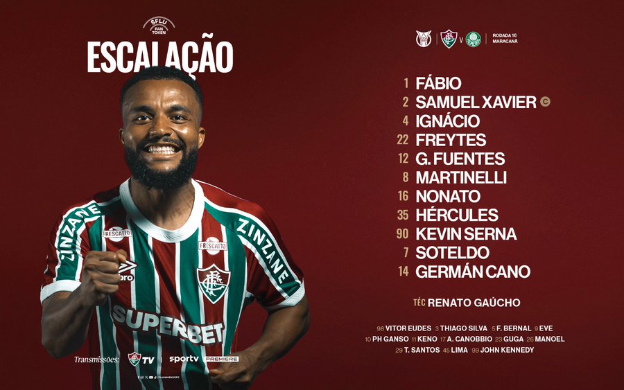MarioSanchezVe's tweet image. Yeferson Soteldo será TITULAR con Fluminense ante Palmeiras en el Brasileirao.