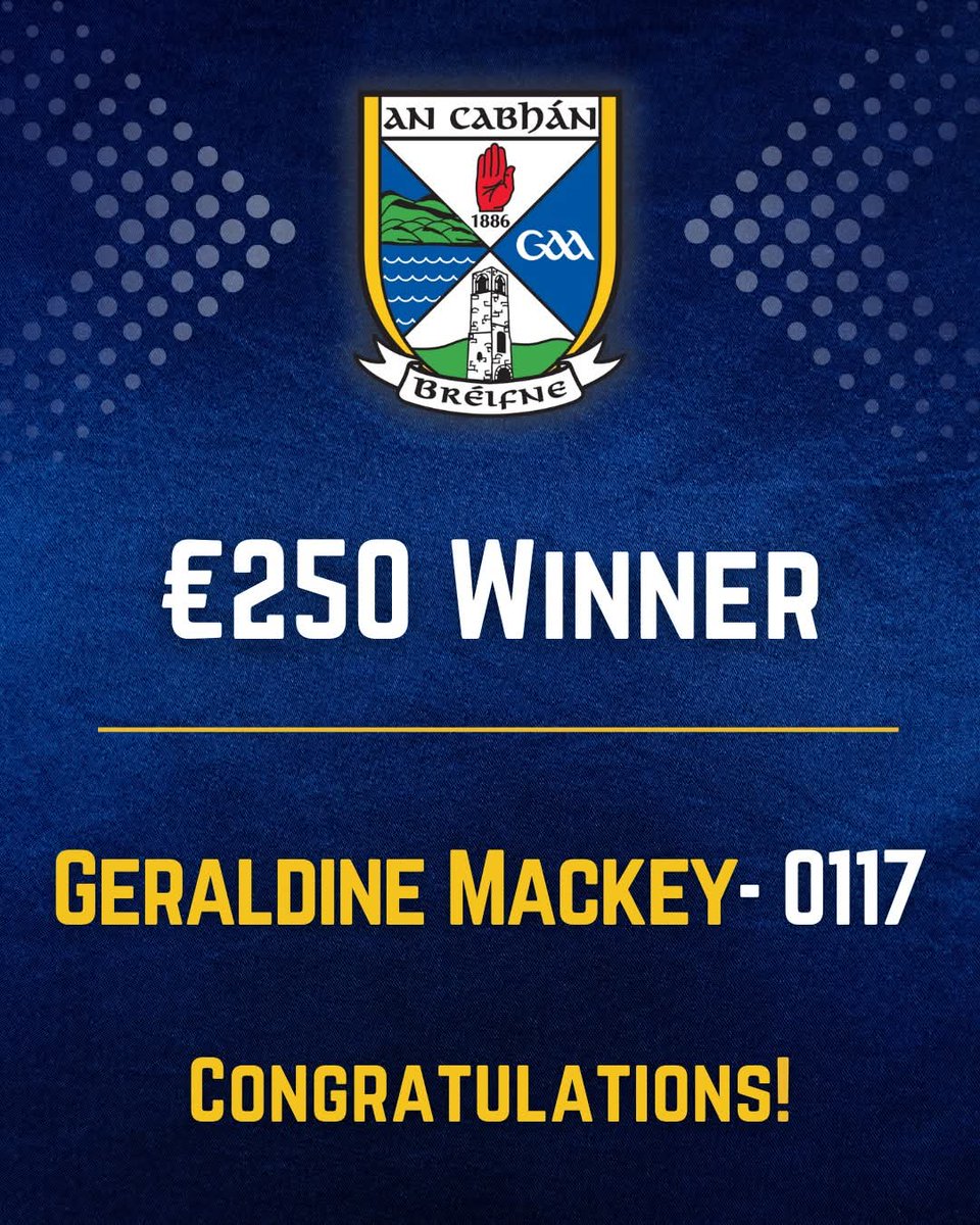 CavanCoBoardGaa's tweet image. π Congratulations to our winners
This August, weβve got two incredible giveaways lined up:
π 1st Prize: 4 Tickets to see Oasis live!
π€ 2nd Prize: 8 Tickets to Robbie Williams in Croke Park
πΆ 3rd Prize: β¬250 cash
π₯ Again, One ticket enters you into both draws!