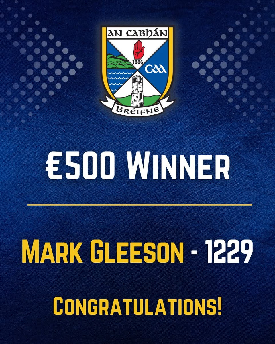 CavanCoBoardGaa's tweet image. π Congratulations to our winners
This August, weβve got two incredible giveaways lined up:
π 1st Prize: 4 Tickets to see Oasis live!
π€ 2nd Prize: 8 Tickets to Robbie Williams in Croke Park
πΆ 3rd Prize: β¬250 cash
π₯ Again, One ticket enters you into both draws!