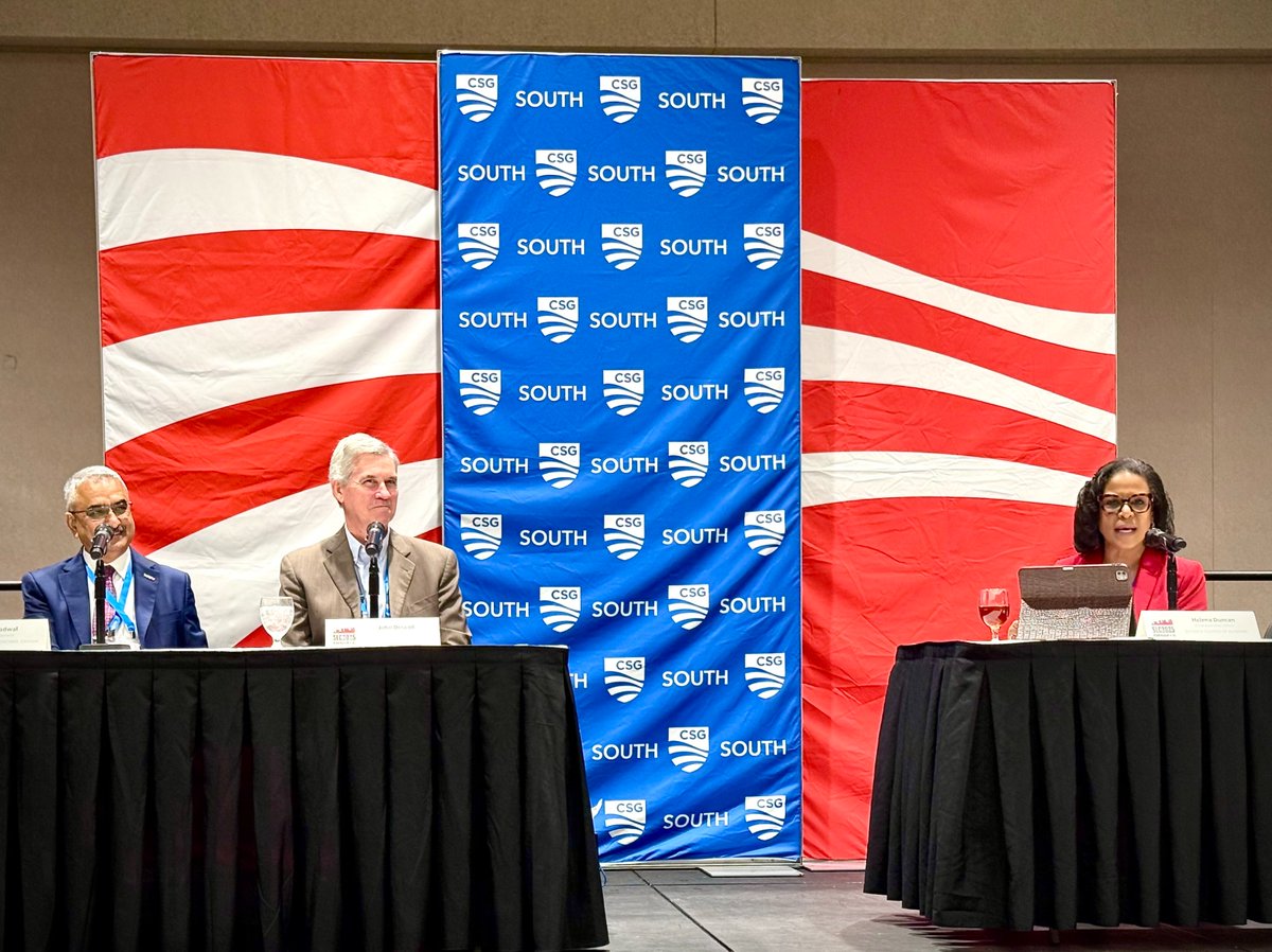 What an honor  it was to join leaders from across the South at <a href="/CSGSouth/">CSG South</a>'s Southern Legislative Conference—right here in Alabama! 

Our President &amp; CEO, Helena Duncan, joined John Driscoll (Alabama Port Authority) and Jag Badwal (Agent General for the Government of Ontario,