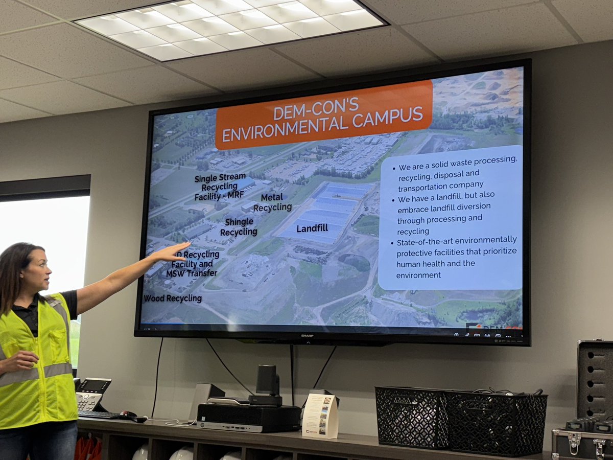 karlabigham's tweet image. Today, a group of commissioners toured Waste Management Recycling , Dem-Con, and Dakota Prairie Composting. Diverting waste from our landfills for other uses and energy is the best solution. Dealing with municipal waste is a statewide challenge for local governments.