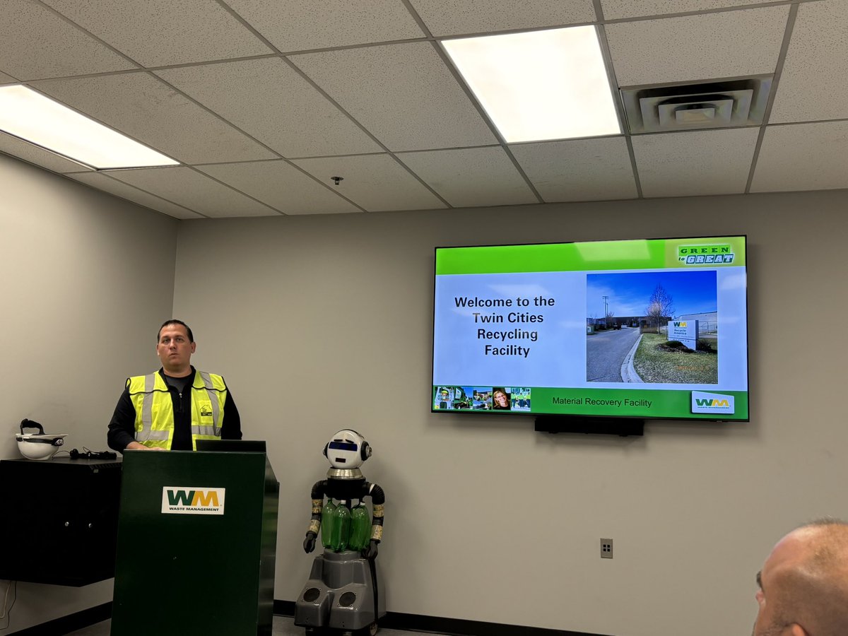 karlabigham's tweet image. Today, a group of commissioners toured Waste Management Recycling , Dem-Con, and Dakota Prairie Composting. Diverting waste from our landfills for other uses and energy is the best solution. Dealing with municipal waste is a statewide challenge for local governments.