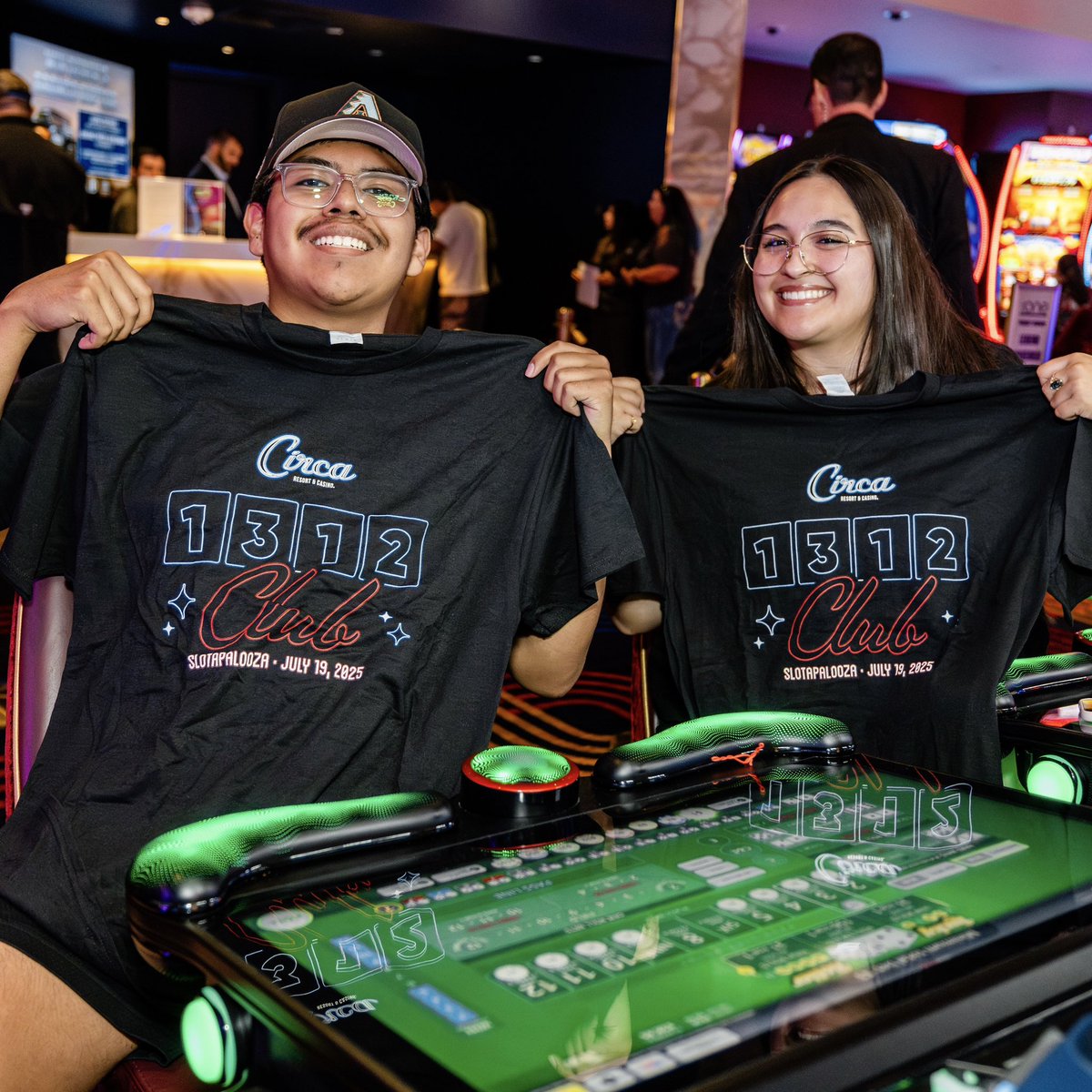 CircaLasVegas's tweet image. Still reliving #Slotapalooza…🎰👀
You all showed up and showed out for the world’s LARGEST slot party! Who else joined our 1,312 club as one of our history-making participants? 👕
Did you attend last Saturday’s festivities? Share your highlights!
#CircaLasVegas