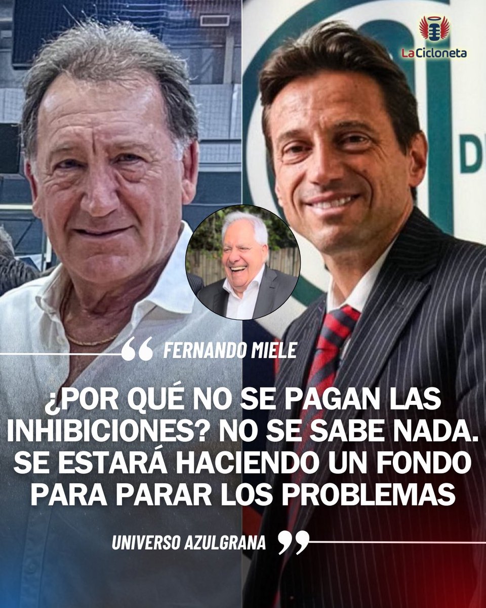 lacicloneta's tweet image. 🔵🔴 Fernando Miele rompió el silencio y fue muy duro con la gestión que está llevando a cabo Julio Lopardo en #SanLorenzo.
🗣️ “Es peor que la de Moretti” expresó el ex presidente.
🎙️: @universociclon.