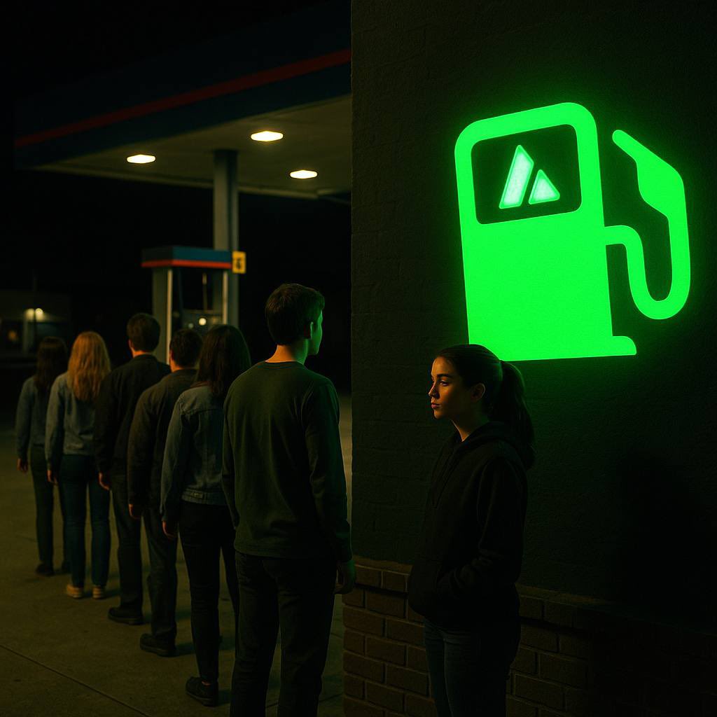 Line up to fill up 

Fuel will be needed ⛽️