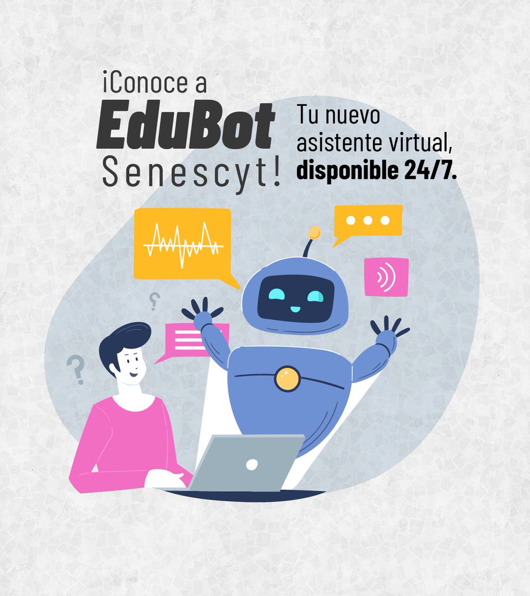 EduSuperiorEc's tweet image. 🚀 ¡Renovamos la atención a nuestros usuarios!
Conoce a #EduBot de Senescyt, un asistente virtual en FB Messenger, activo 24/7 🤖.
🤷♂️Resuelve tus dudas sobre certificados de cupos y notas, en segundos.
Haz clic en MENSAJE 👉facebook.com/EduSuperiorEc
#ElNuevoEcuador