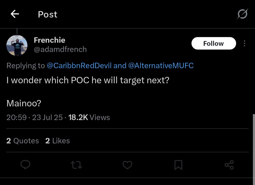 AlternativeMUFC's tweet image. I've been calling Shaw for years.
Dalot gets it both barrels.
Barry's had his stick, so has Lindelof.
Garnacho & Hojlund too.
Remember the Weghorst jokes?
Or the McTominay ones?
De Gea?
It's all satirical light hearted fun.
But I can't call Rashford Bebe, because that's racist.