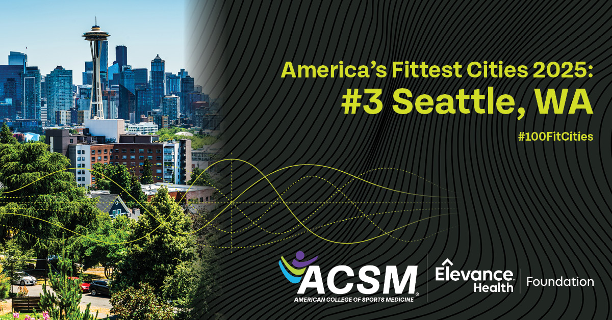 ACSMNews's tweet image. Landing No. 3 in the 2025 #100fitcities rankings is @CityofSeattle! Seattle is one of the top spenders on parks, at $390 per resident, with 99% of the population living within a ten-minute walk to a park!
Learn more and see how your city ranks: brnw.ch/21wUnj1