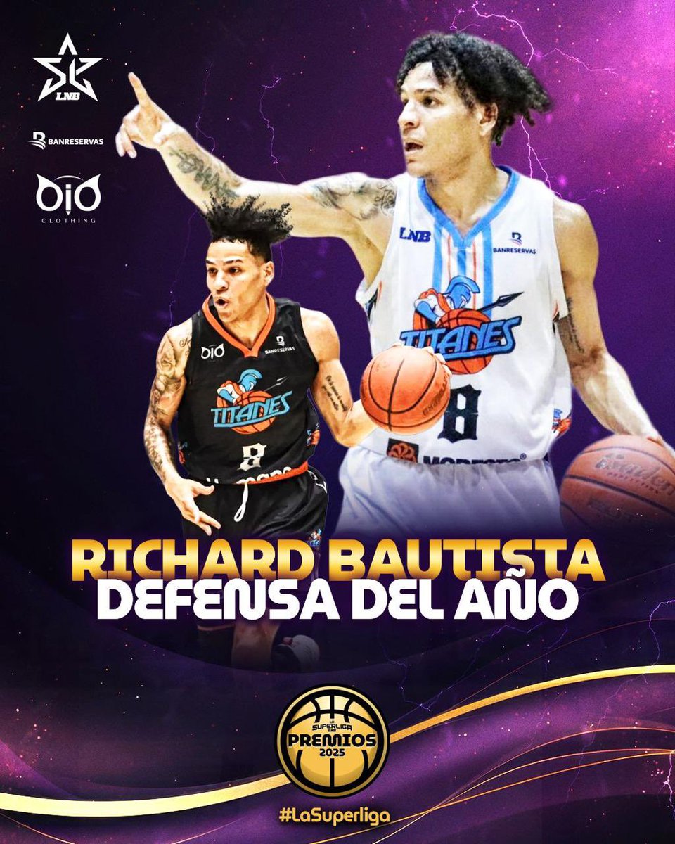 🏆 Premio que tiene nombre y apellido

Richard “Manito” Bautista otra vez se lleva el Defensa del Año 🔐 

¡Back to back! 🫡 

#LNB #LaSuperLiga