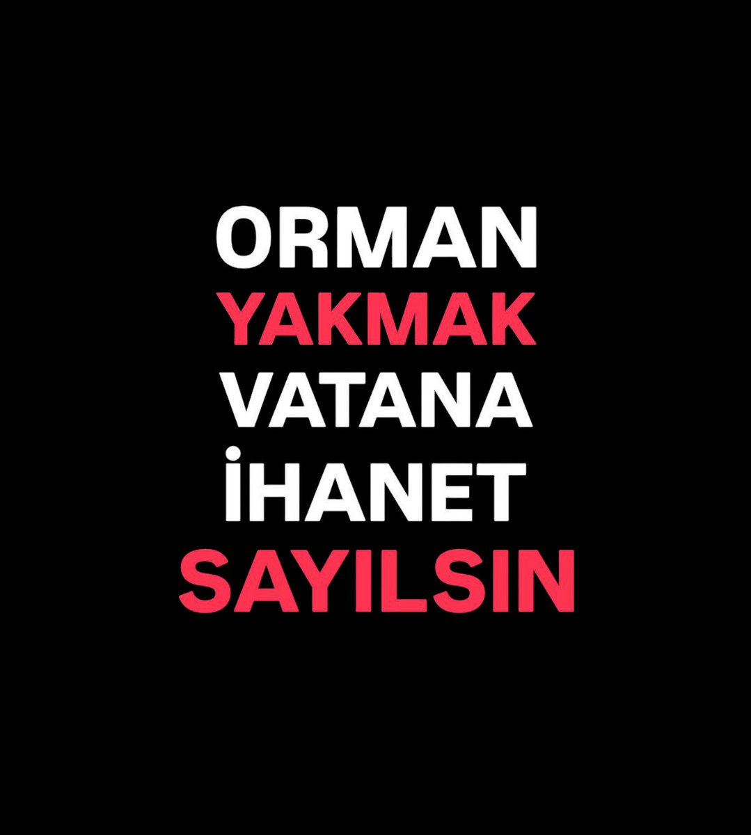 Orman yakmanın cezası, vatana ihanet sayılsın!

#ormanyangını