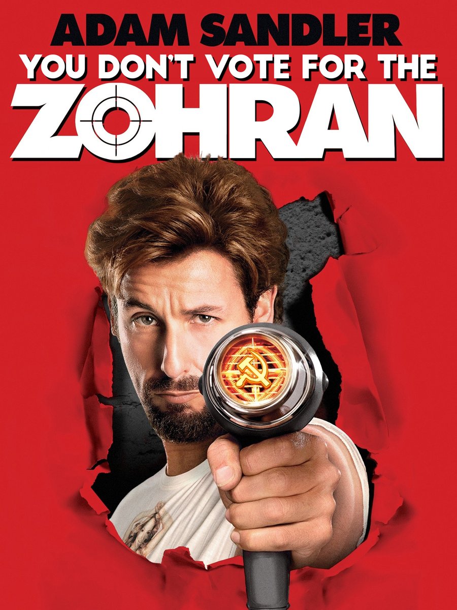MaglingerRyan's tweet image. Couldn't help but merge the two together... Adam Sandler's new sequel, "You Don't Vote for the Zohran" for NYC Mayor.
@ZohranKMamdani @seanhannity @NewYorkGOP @WatchChad @ImMeme0 @andrewcuomo