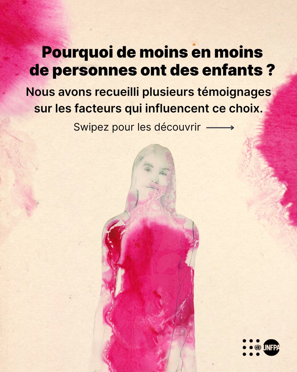 UNFPAMaroc's tweet image. Les taux de natalité chutent, mais les besoins des populations pour fonder une famille restent ignorés.
Partagez les difficultés que vous rencontrez et apprenez-en plus sur #LaVéritableCriseDeLaFécondité avec l’@UNFPA : unf.pa/vcr
@ONUMaroc