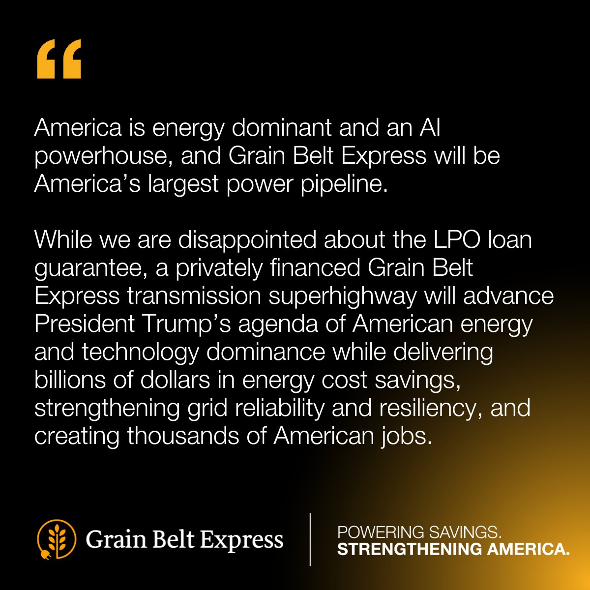 grainbeltexp's tweet image. Grain Belt Express today issued the following statement: grainbeltexpress.com/grain-belt-exp…