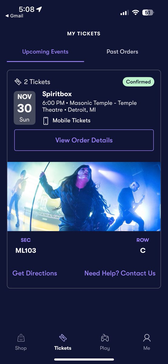 casualnerdchad's tweet image. Gonna see my favorite band for the second time @spiritboxband!