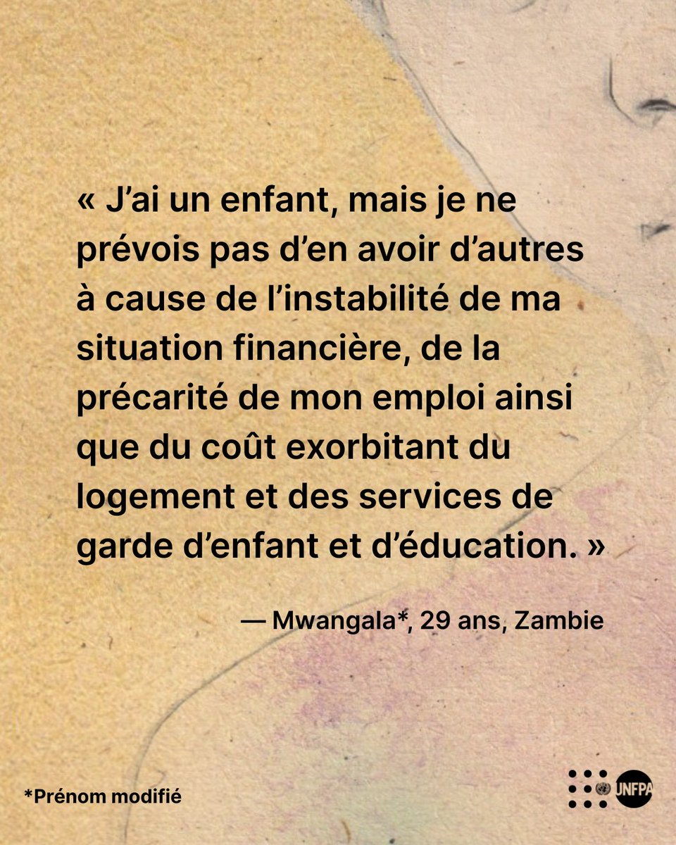 UNFPAMaroc's tweet image. Les taux de natalité chutent, mais les besoins des populations pour fonder une famille restent ignorés.
Partagez les difficultés que vous rencontrez et apprenez-en plus sur #LaVéritableCriseDeLaFécondité avec l’@UNFPA : unf.pa/vcr
@ONUMaroc