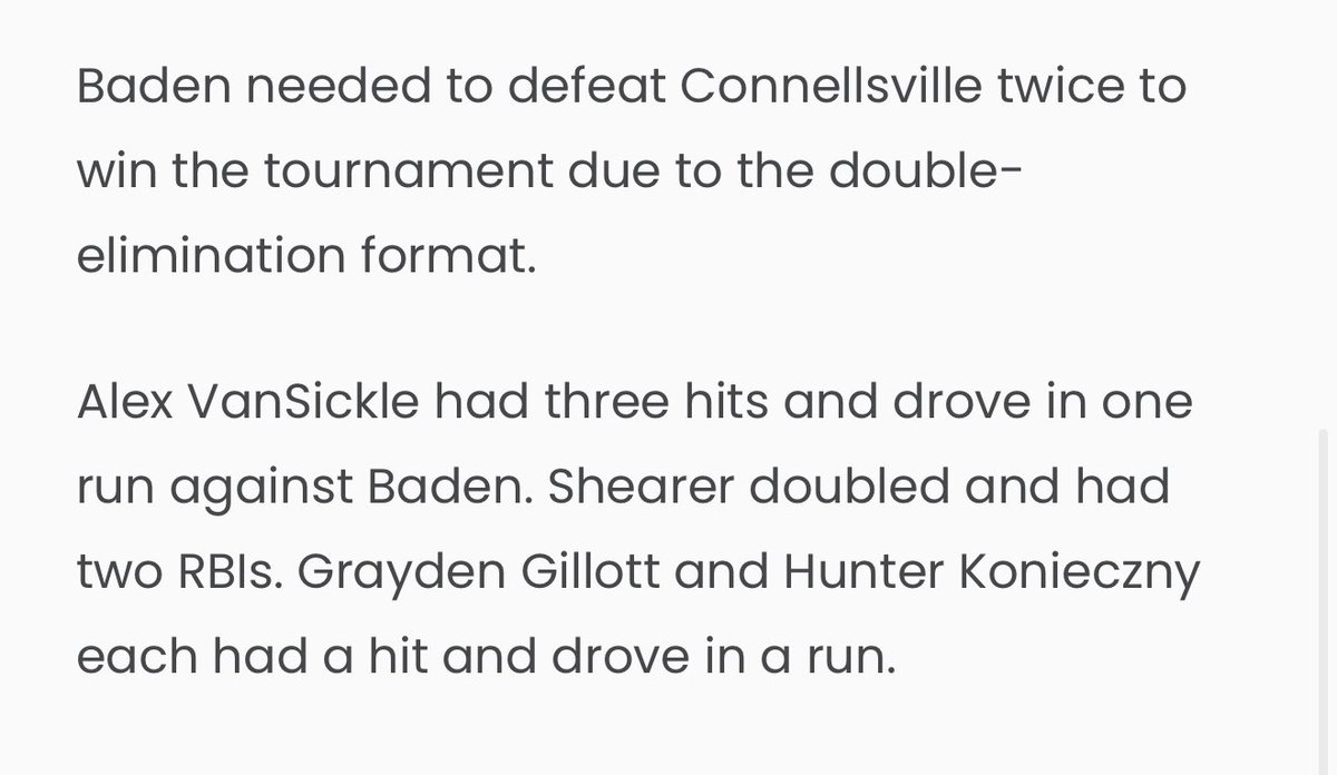 Headed to the State Tournament this Saturday!!

Finished up Regionals beating Belle Vernon and Baden for the Championship.

Here’s my stats from those games.