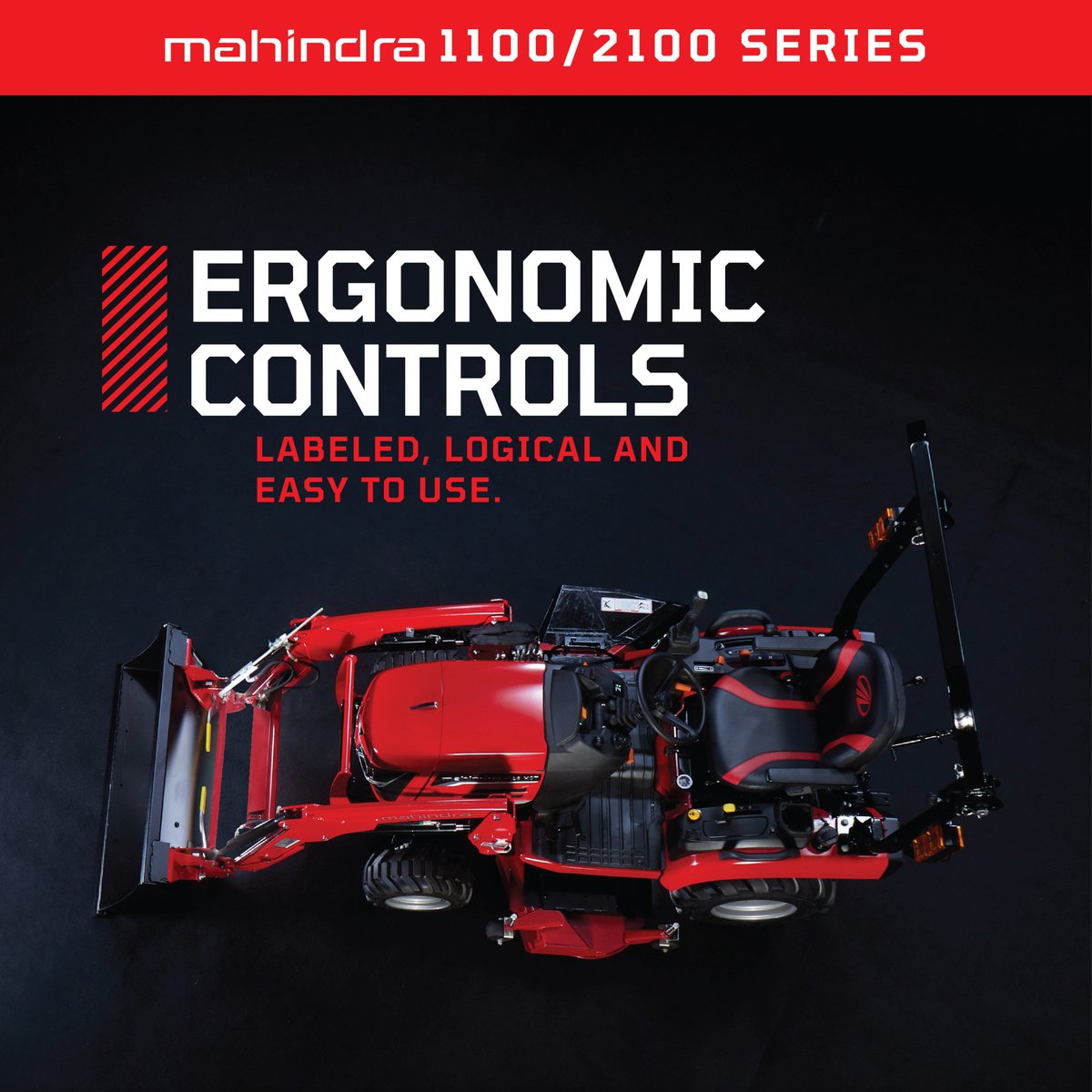 Comfort that keeps you going. Controls that keep it simple. 
#MahindraTough #OutworkingTheField #MahindraTractors